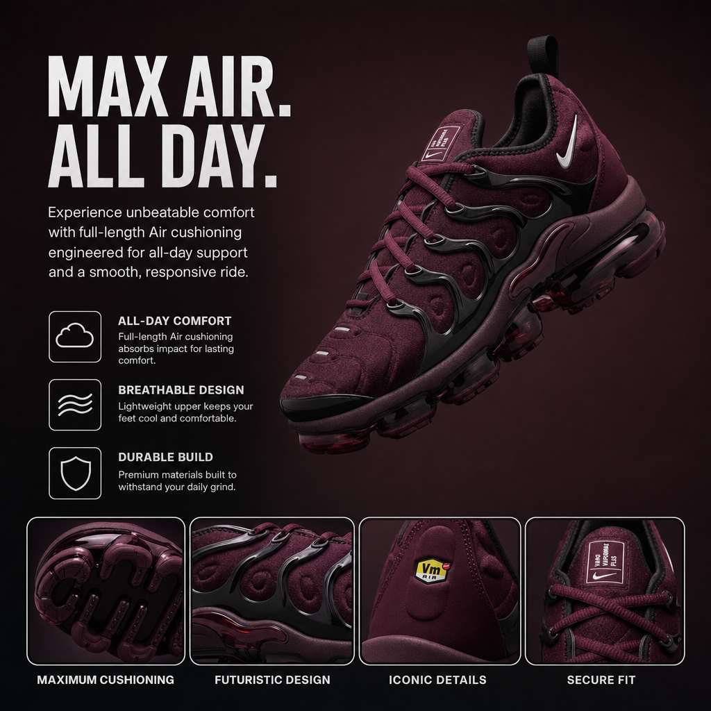 Air VaporMax Plus "Night Maroon"