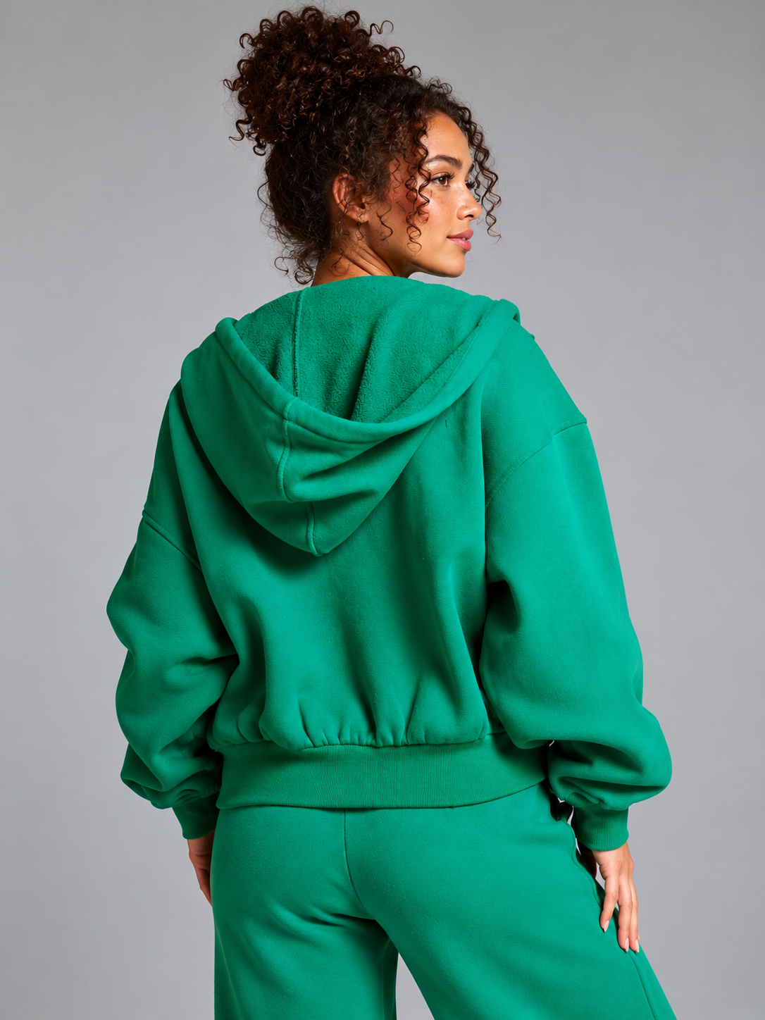 Plush Fleece Zip Hoodie - Lucky Charm