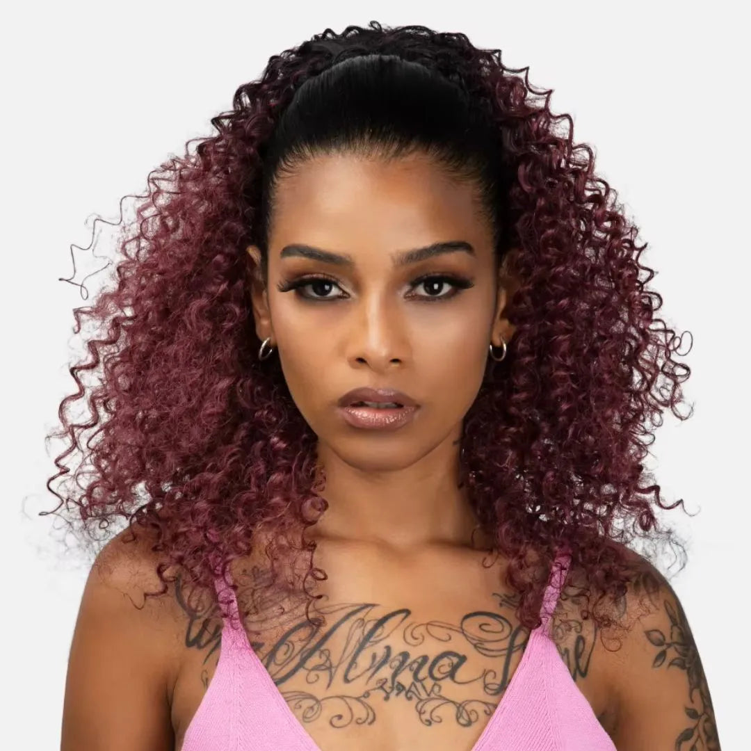 16” Afro Kinky Curly Drawstring Ponytail – Natural Volume Look
