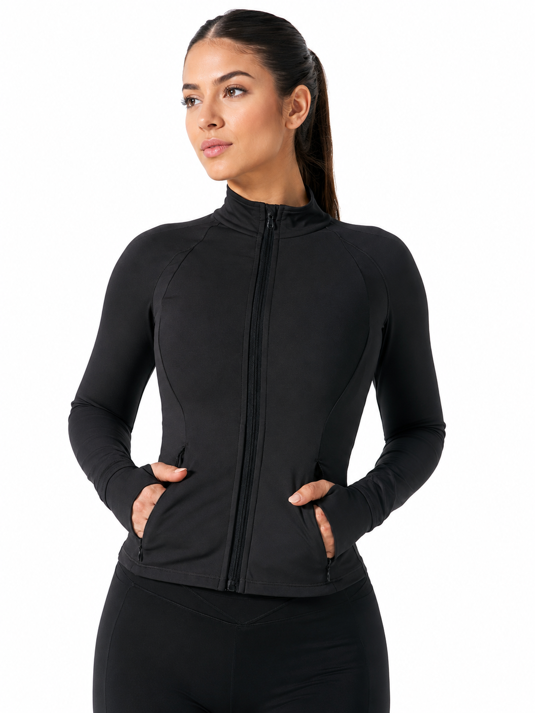 Elysium Zip Jacket - Onyx Black