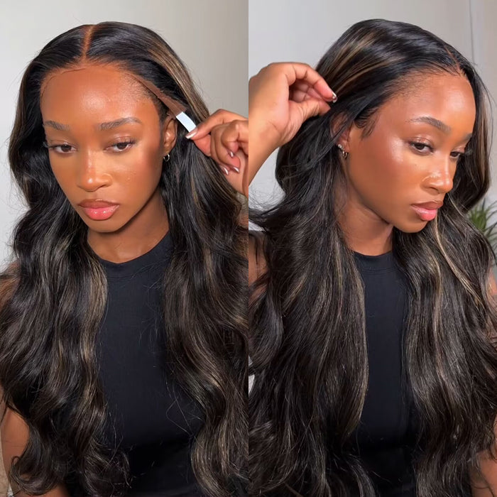 Glueless Body Wave Wig with Transparent Lace