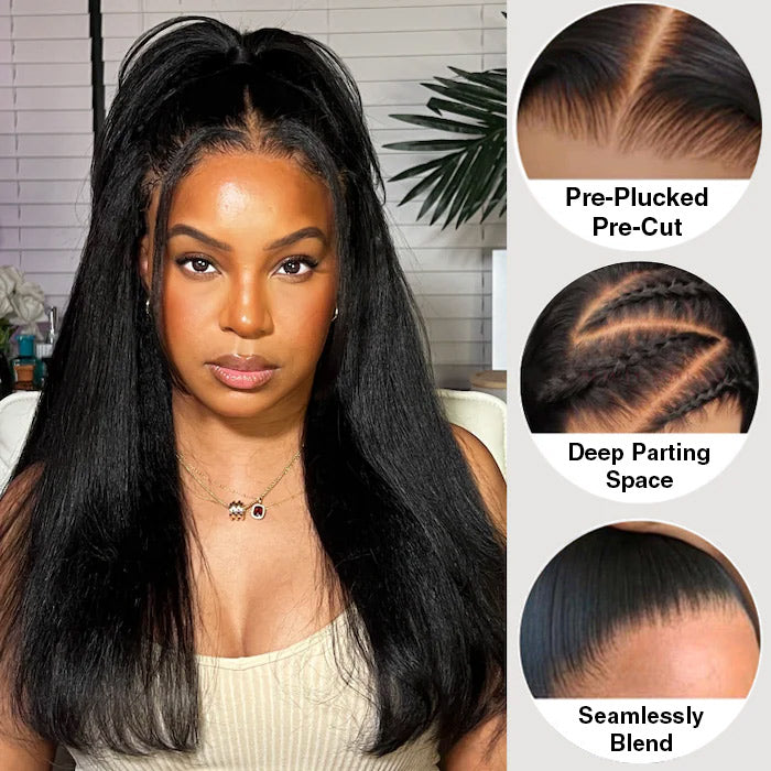 Yaki Straight Lace Wig – Glueless 13x6 Fit