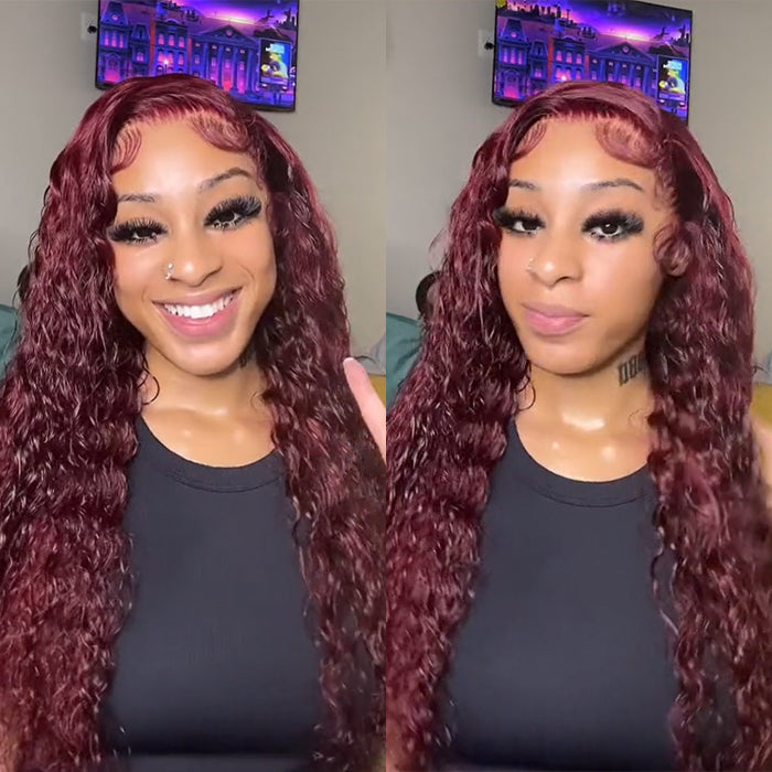 99J Curly Lace Front Wig