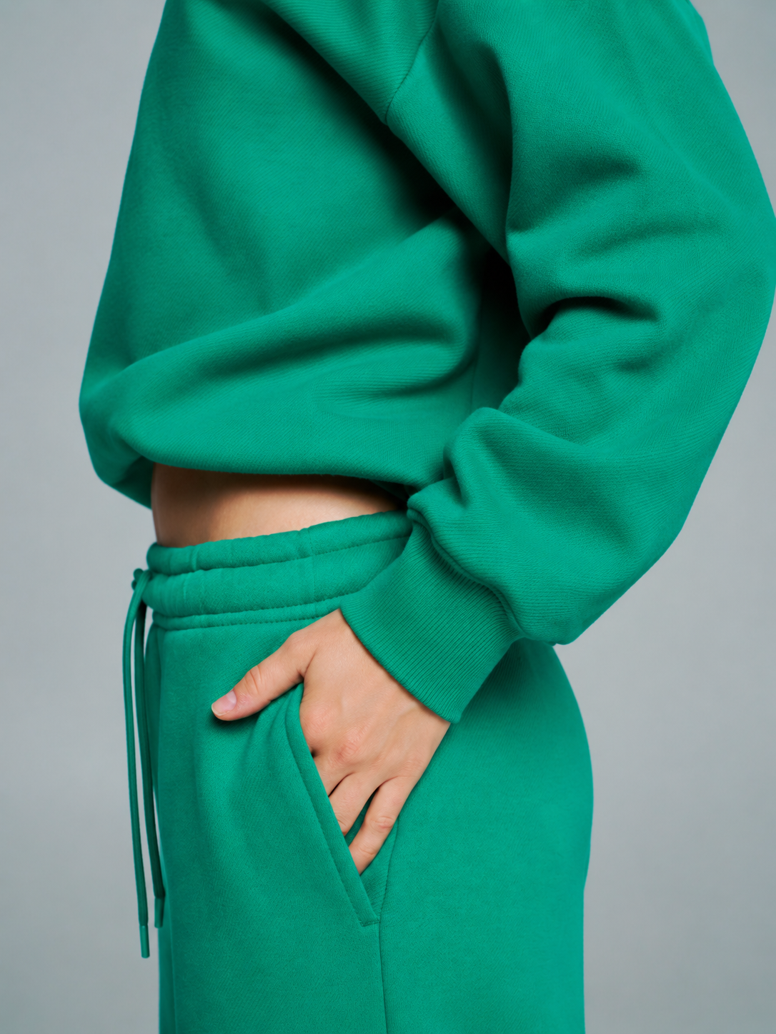 Plush Fleece Crew Pullover - Lucky Charm