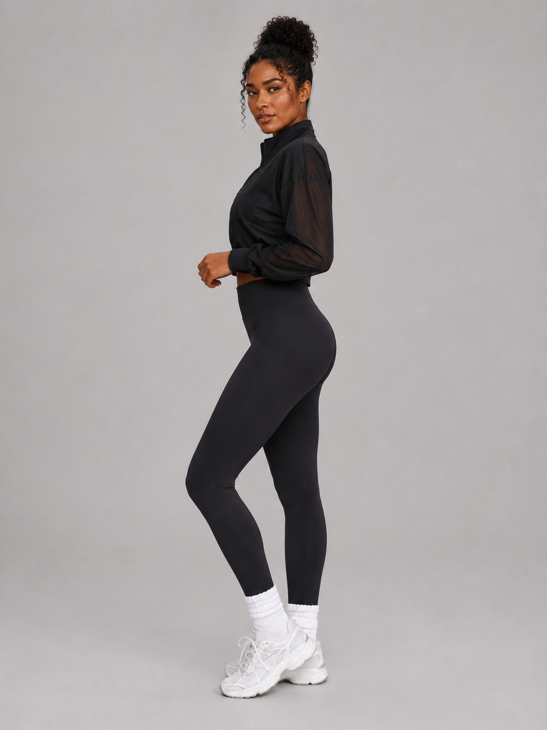 Exposed Mesh Jacket - Onyx Black