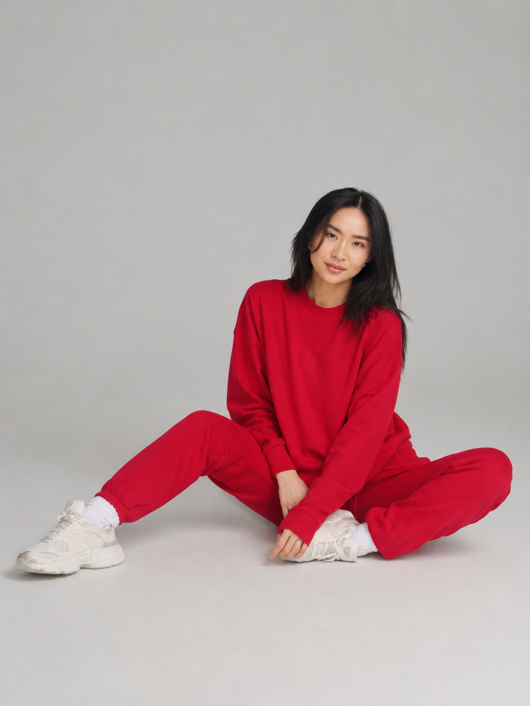 Threads Crew Pullover - Lipstick Red