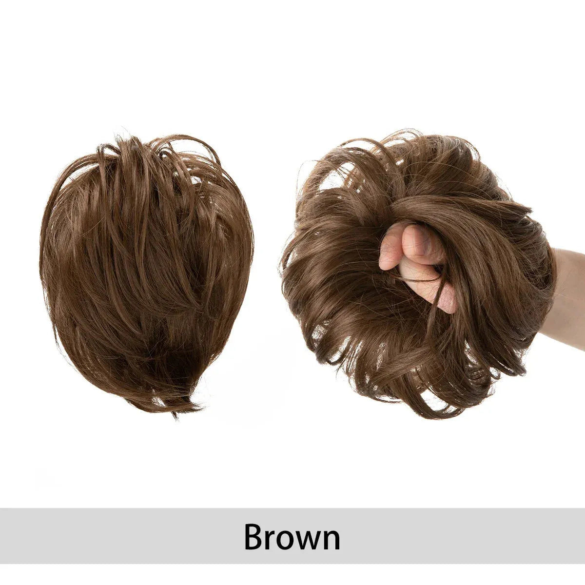 Curly Hair Bun Scrunchie – Instant Volume & Effortless Style - 10 - Lyvelle