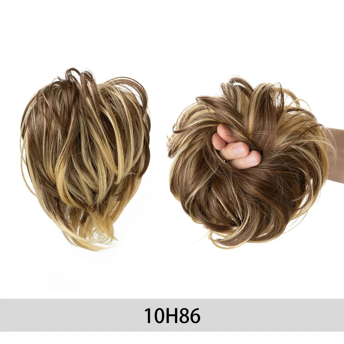 Curly Hair Bun Scrunchie – Instant Volume & Effortless Style - 10H86 - Lyvelle