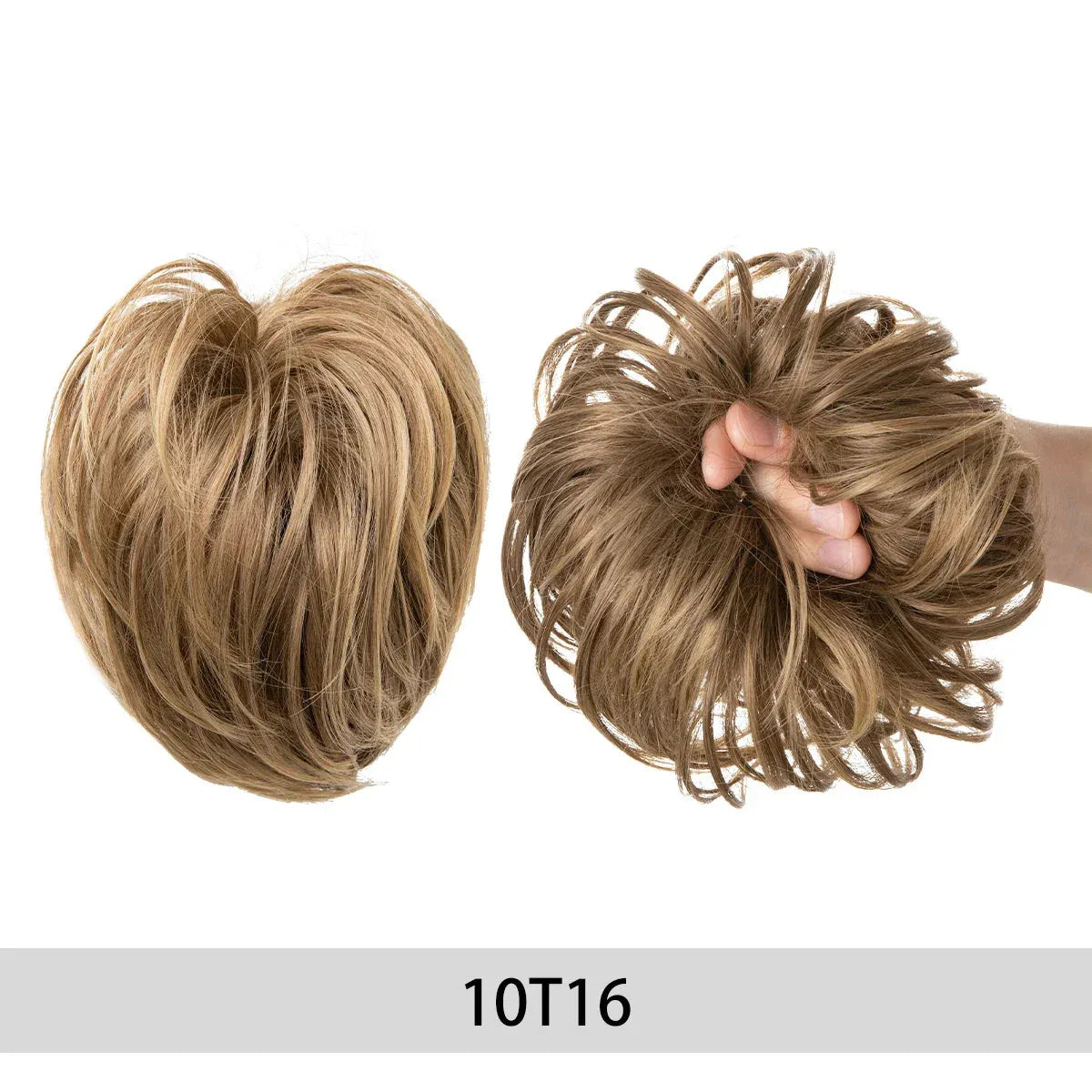 Curly Hair Bun Scrunchie – Instant Volume & Effortless Style - 10T16 - Lyvelle