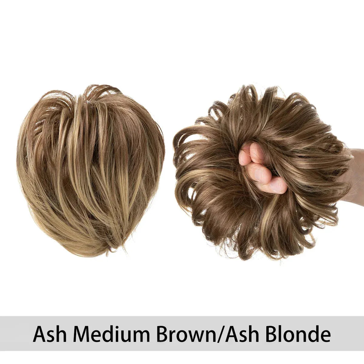 Curly Hair Bun Scrunchie – Instant Volume & Effortless Style - 10H24 - Lyvelle