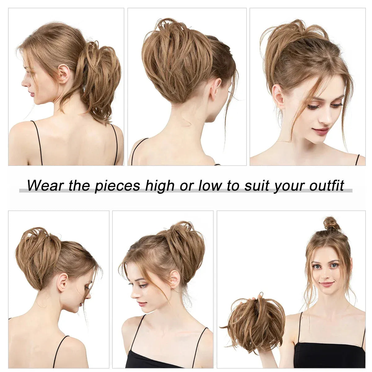 Curly Hair Bun Scrunchie – Instant Volume & Effortless Style - 10H86 - Lyvelle