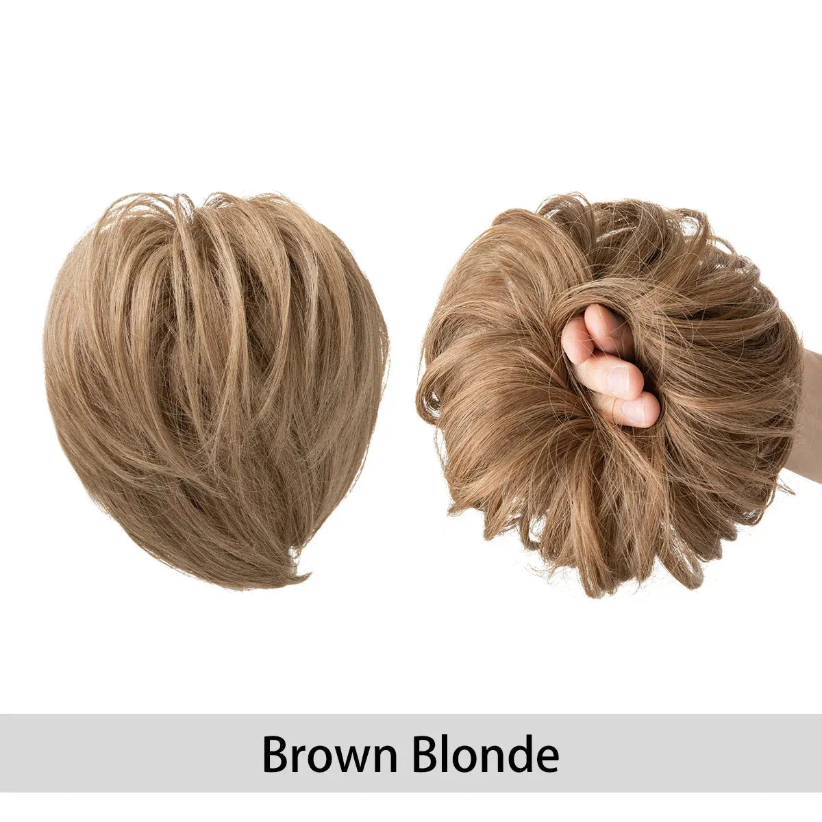 Curly Hair Bun Scrunchie – Instant Volume & Effortless Style - 12-24 - Lyvelle
