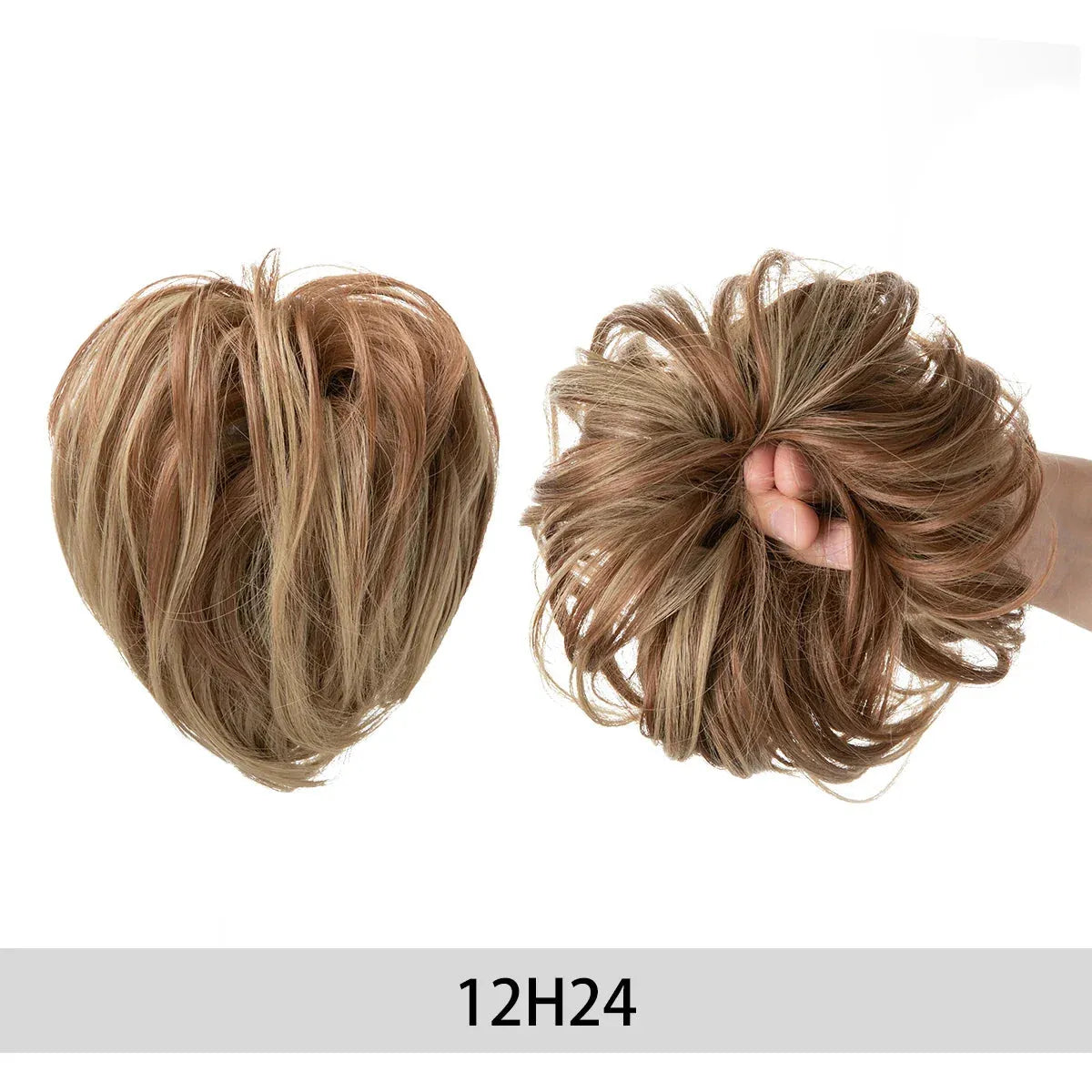 Curly Hair Bun Scrunchie – Instant Volume & Effortless Style - 12H24 - Lyvelle