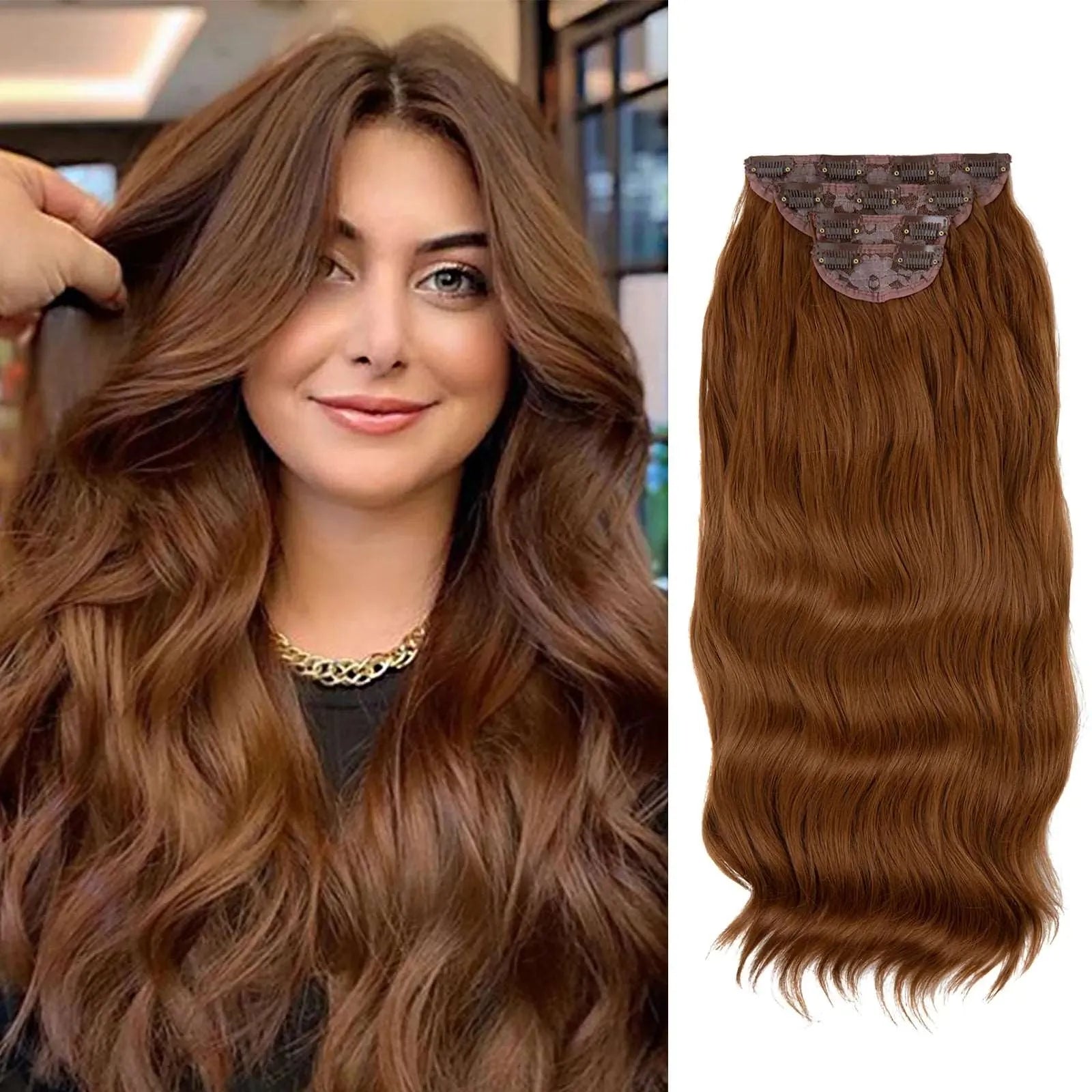 22” Clip-In Hair Extensions – Full Volume Set (4 Pieces)