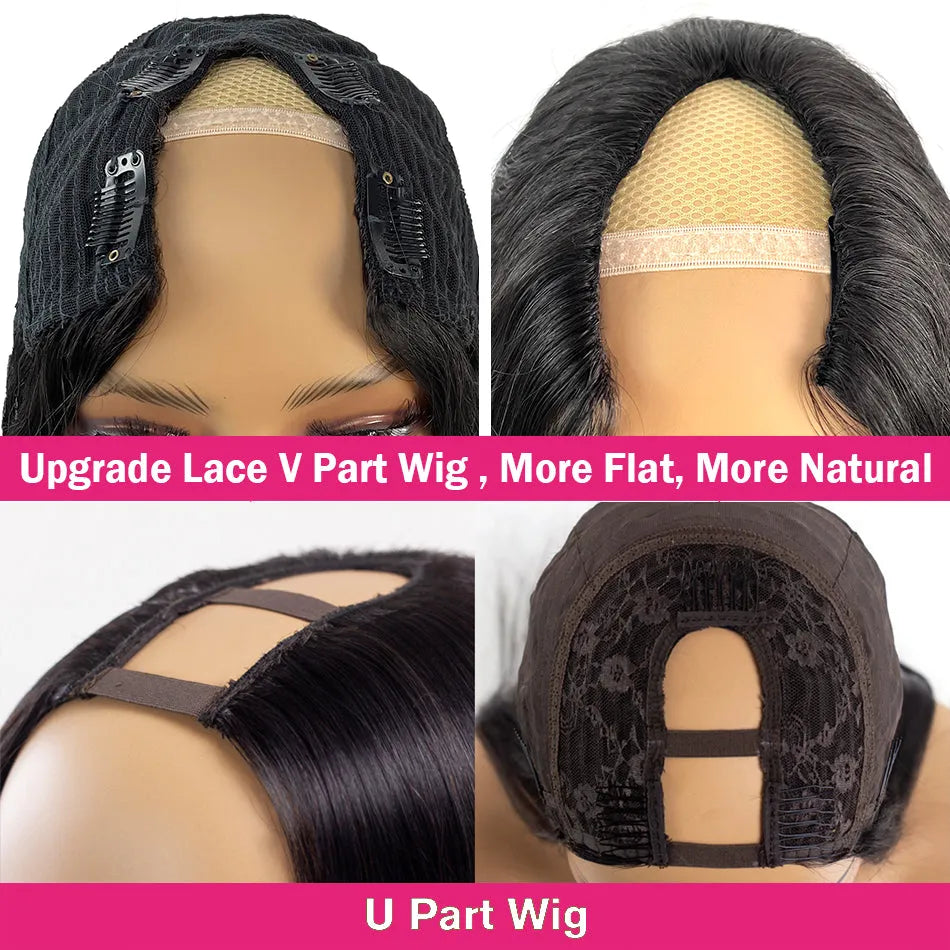 Kinky Curl V-Part Wig – 250% Volume