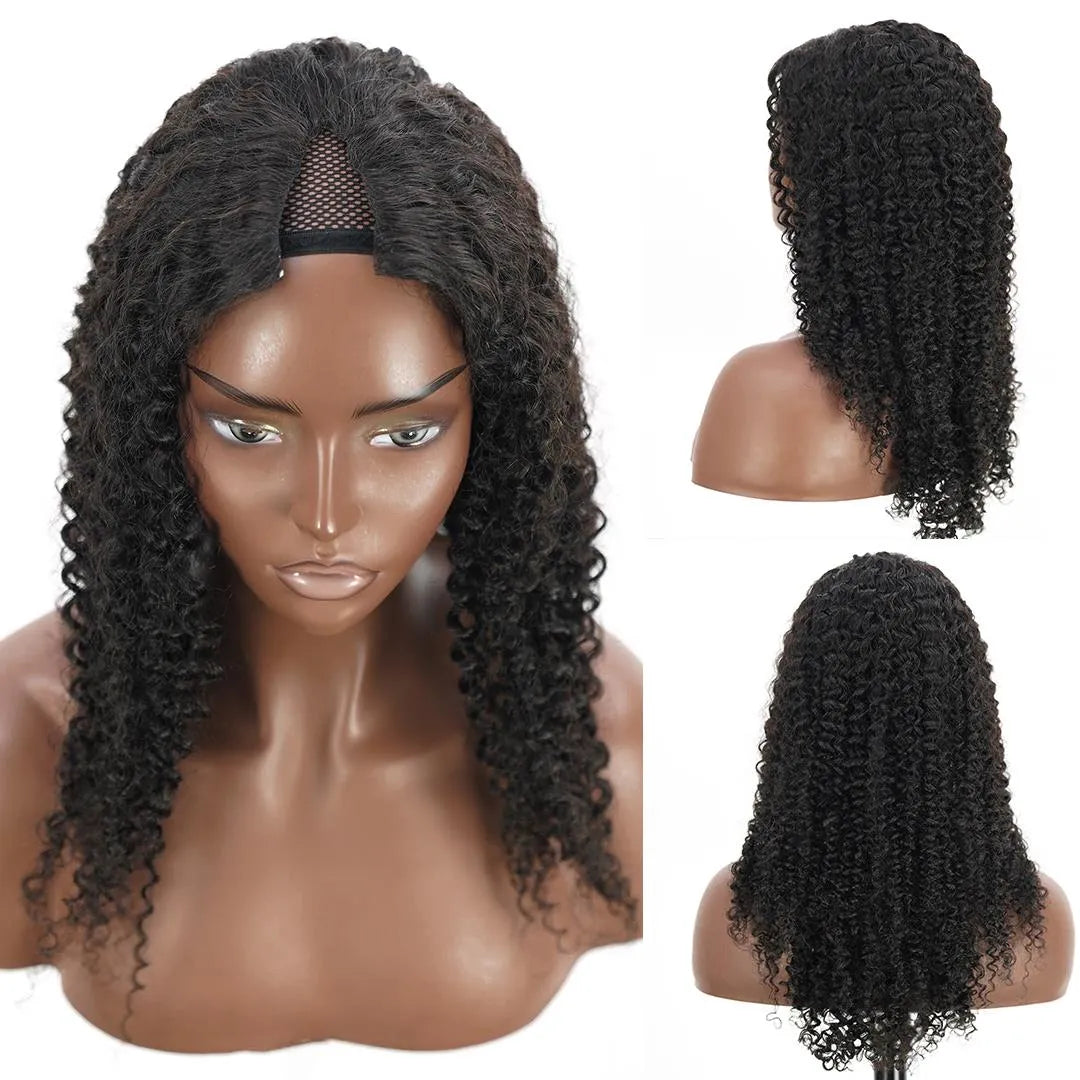 Kinky Curl V-Part Wig – 250% Volume