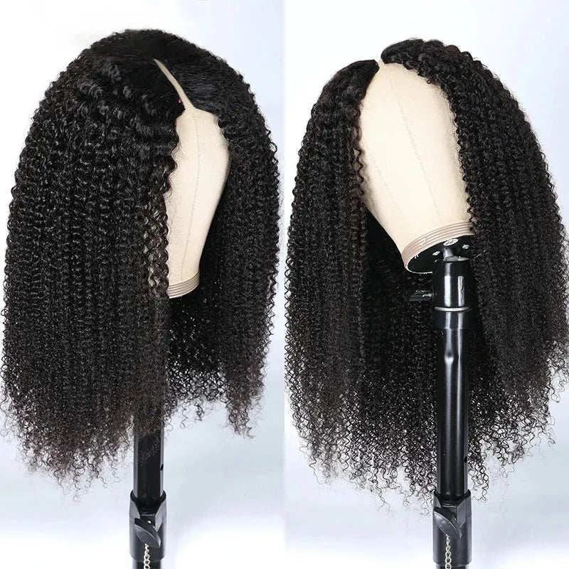 Kinky Curl V-Part Wig – 250% Volume