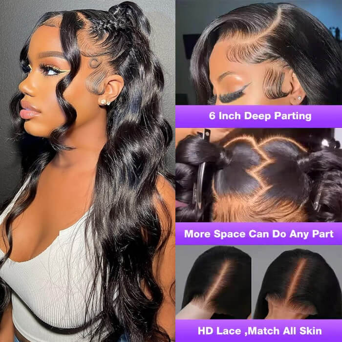 Body Wave Wig – Glueless HD Lace 13x4/13x6, Pre-Curled