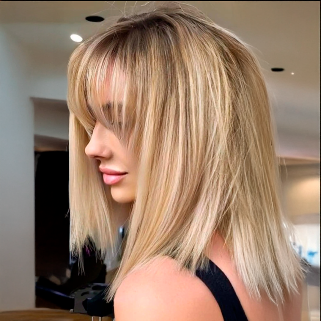 14” Hair Topper with Bangs & Silk Base