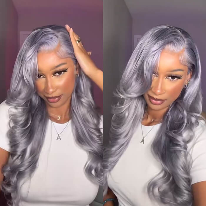 Grey 13x4 HD Lace Front Wig