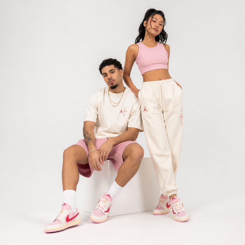 Travis Scott x Air Jordan 1 Low 'Tropical Pink'