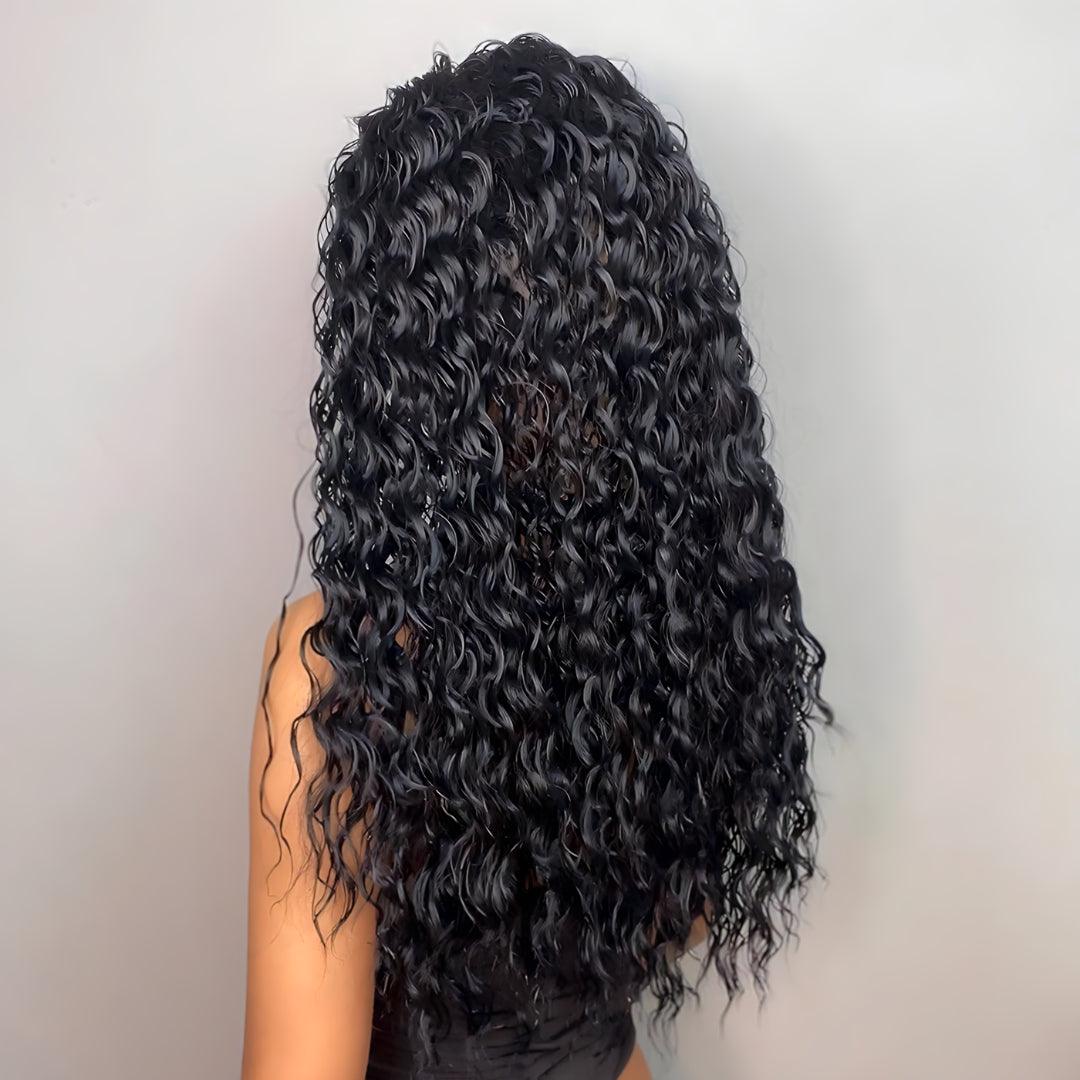 Deep Wave Headband Wig – Natural Black