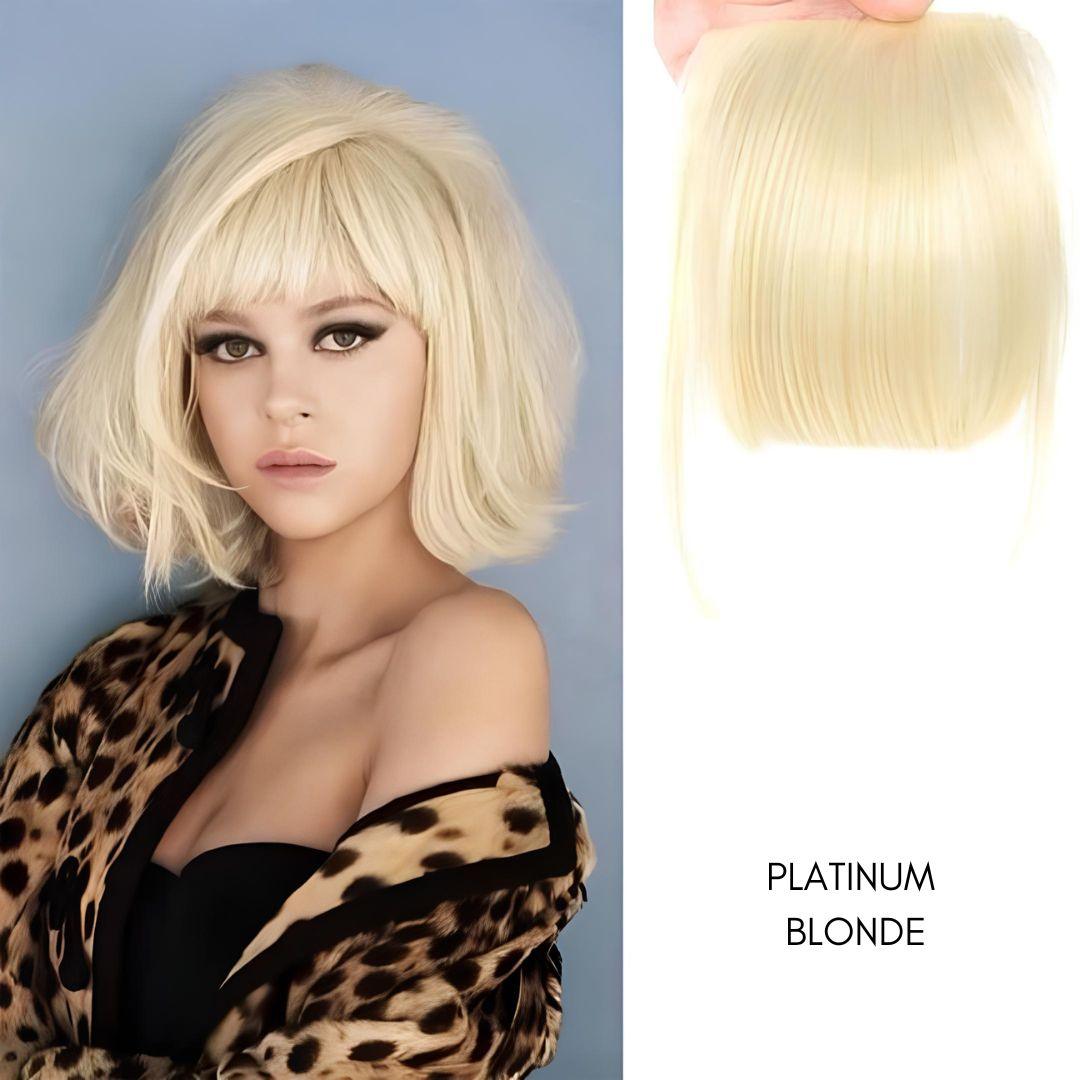 Clip-In Sleek Synthetic Bangs – Natural Look