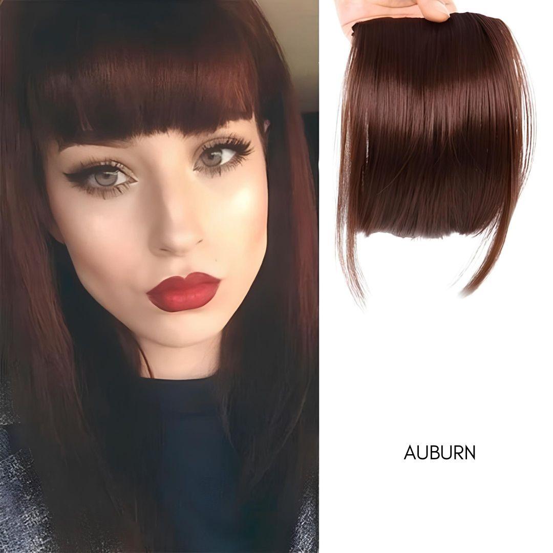 Clip-In Sleek Synthetic Bangs – Natural Look