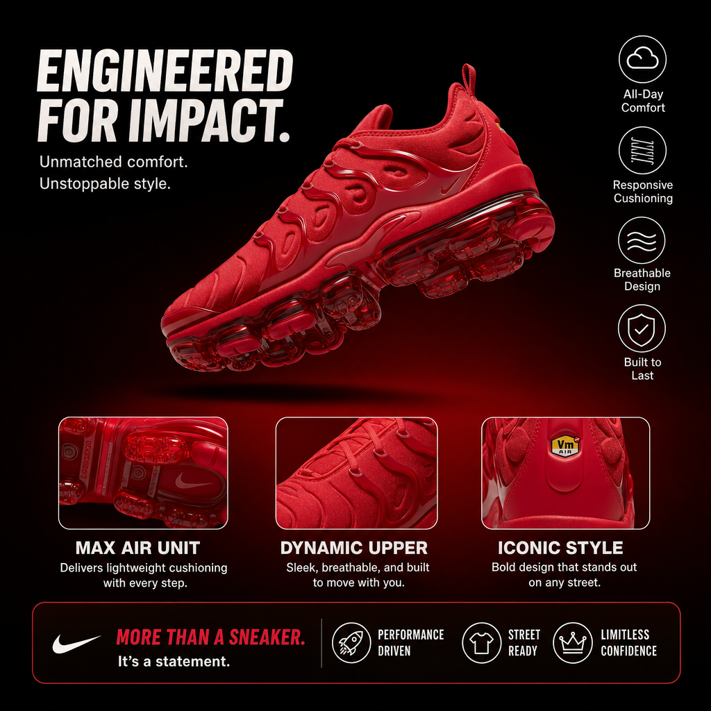 Air VaporMax Plus "University Red"