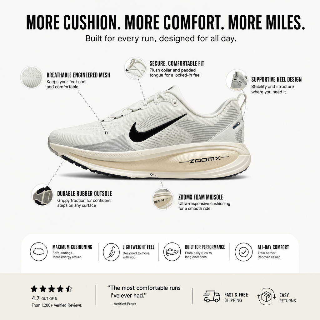 Air Zoom Vomero 18 Coconut Milk