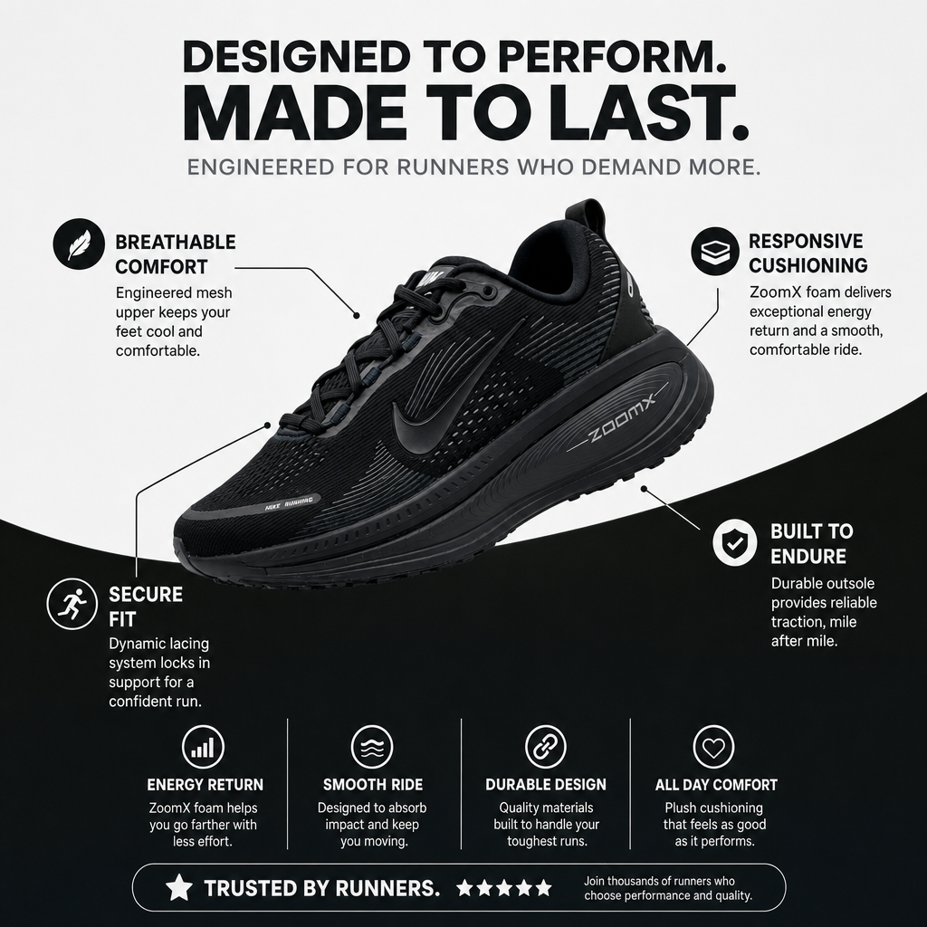 Air Zoom Vomero 18 Triple Black