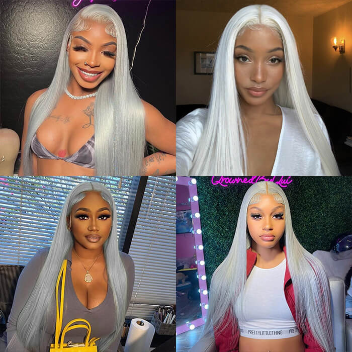 Grey 13x4 HD Lace Front Wig