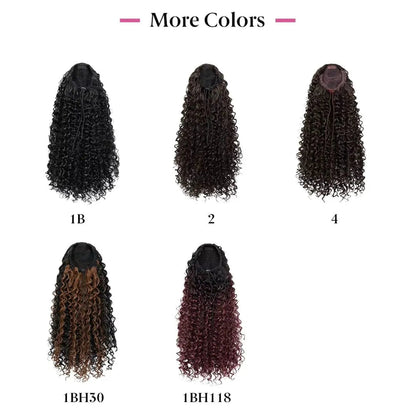 16” Afro Kinky Curly Drawstring Ponytail – Natural Volume Look