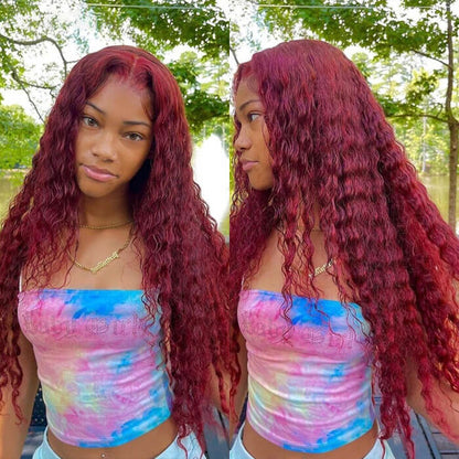 99J Curly Lace Front Wig