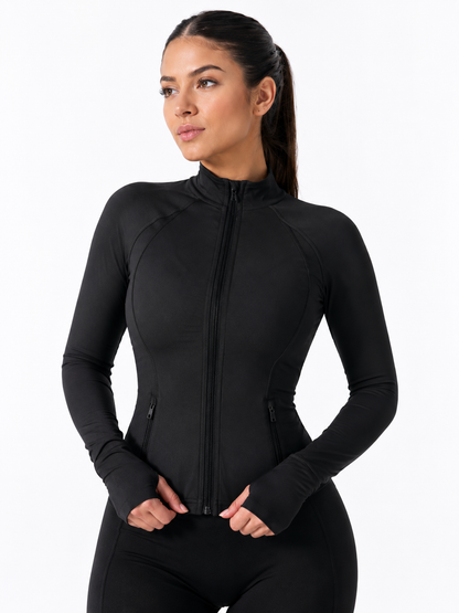 Elysium Zip Jacket - Onyx Black