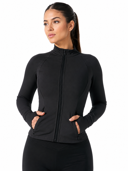 Elysium Zip Jacket - Onyx Black