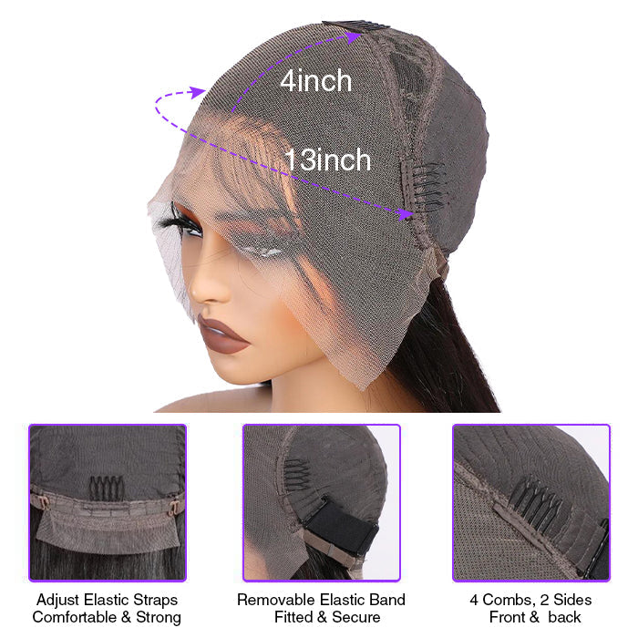 Blue Body Wave Wig – HD Lace 13x4, Glueless