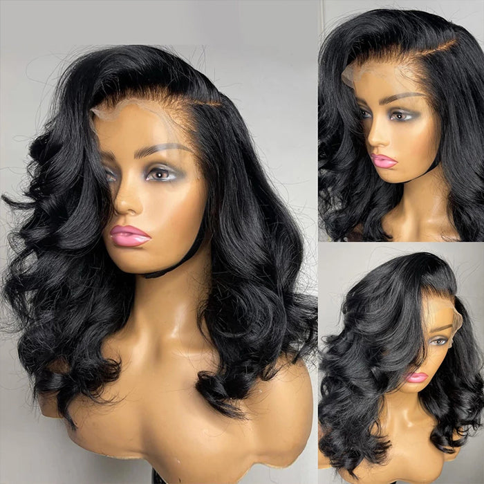 Short Body Wave Bob Wig – 13x4 HD Lace