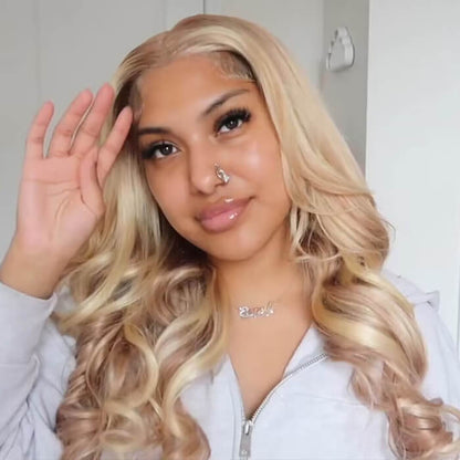 Blonde Highlight Lace Wig HD Lace & Glueless