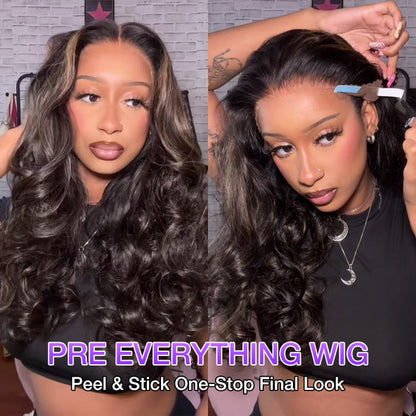 Glueless Body Wave Wig with Transparent Lace