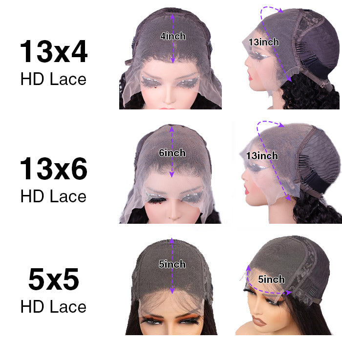 Short Water Wave Bob Wig – 13x4 HD Lace