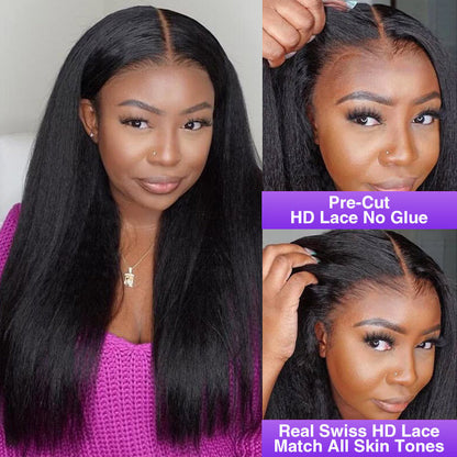 Yaki Straight Lace Wig – Glueless 13x6 Fit