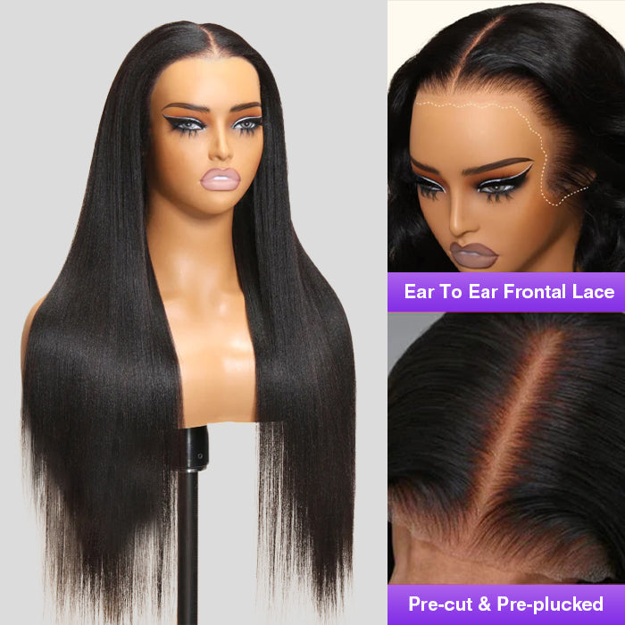 Yaki Straight Lace Wig – Glueless 13x6 Fit