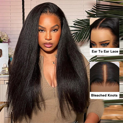 Yaki Straight Lace Wig – Glueless 13x6 Fit
