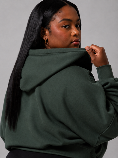 Threads Waist Zip Hoodie - Limon Pepino