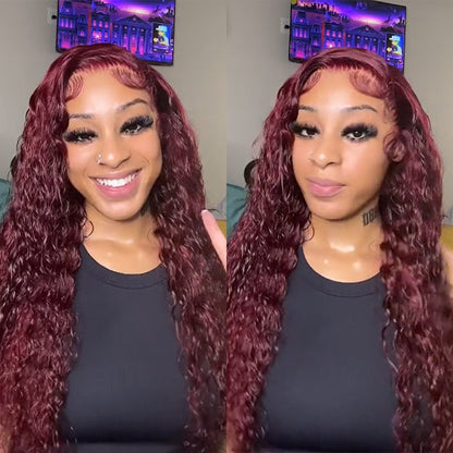99J Curly Lace Front Wig