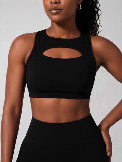 Sprint Her Sports Bra - Onyx Black