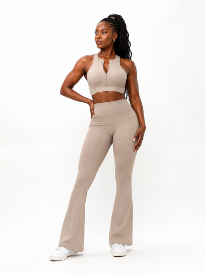 Colorado Fleece Flare Legging - Neutral