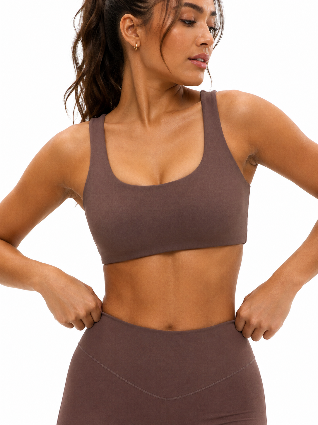 Double Dip Butter Sports Bra - Grounds