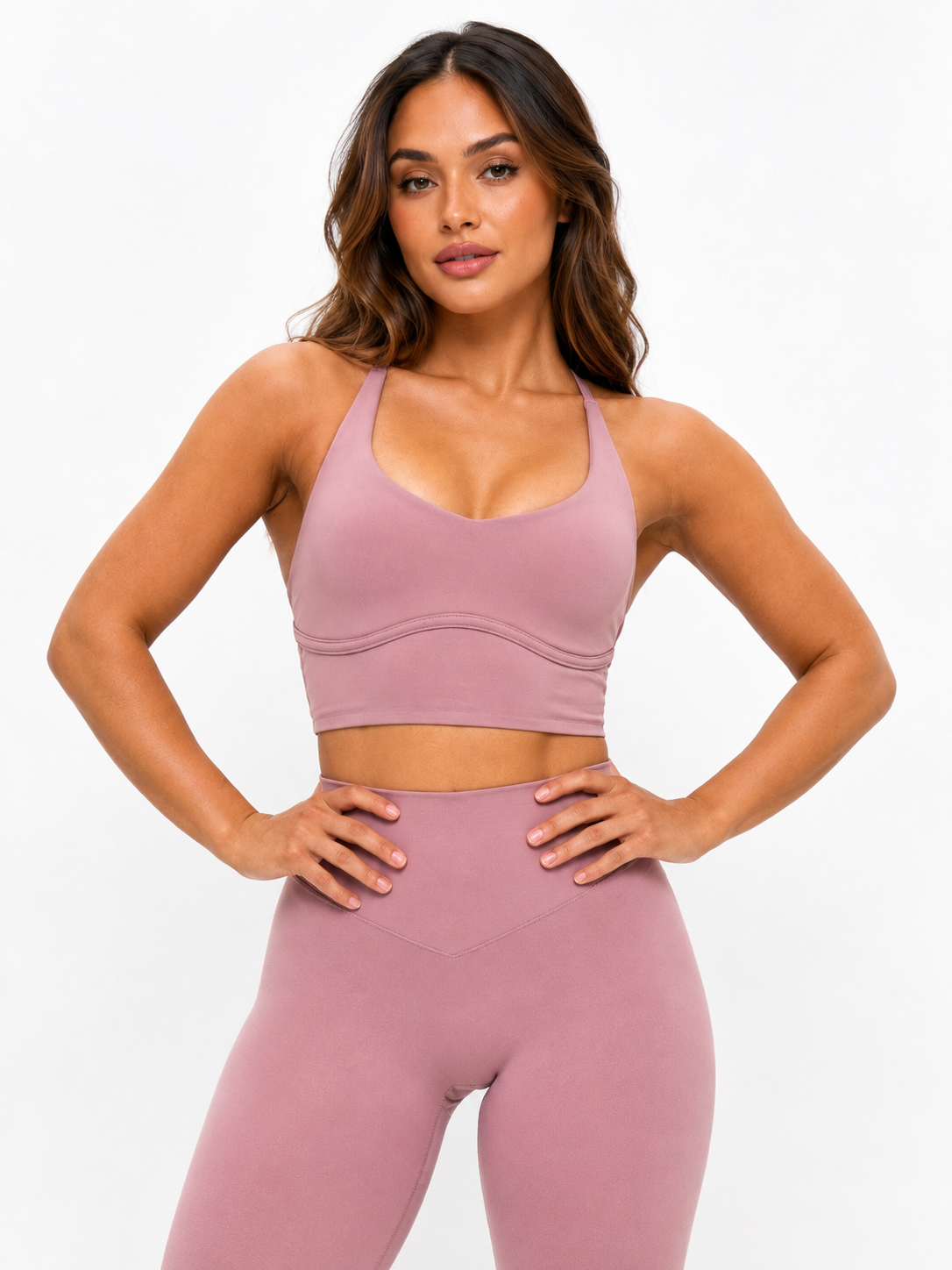 Poshknit Sports Bra - Rose Water